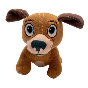 Disney Dog Stuffed Animal Doc McStuffins Findo Dog Plush Brown Comfy 6 Inch